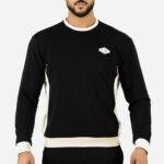 Sweatshirt noir sans capuche Urban Line