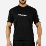 T-shirt de sport noir motif flèches